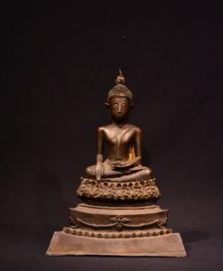 Seating buddha on lotus throne