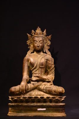 Rare 16th-Century Arakanese Bronze Buddha Statue – Burmese Buddhist Art