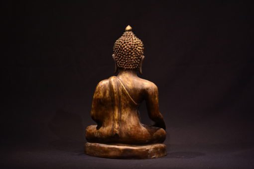 Enlighten Your Space with the Majestic Thai Chiang Sean Seating Buddha-35cm/22cm - Image 4